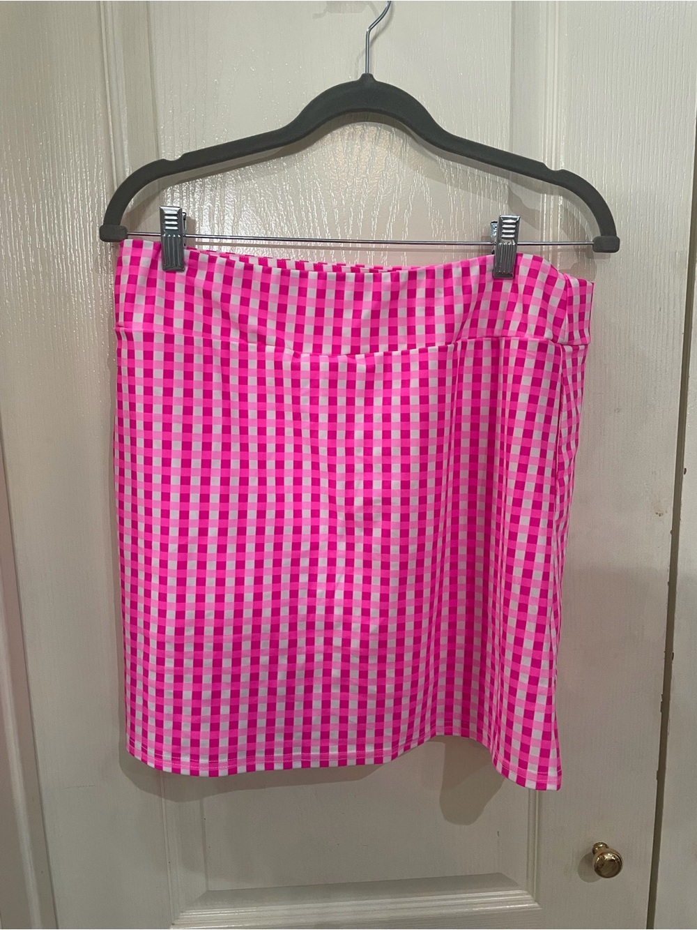 Aryeh Hot Pink Gingham Skort
